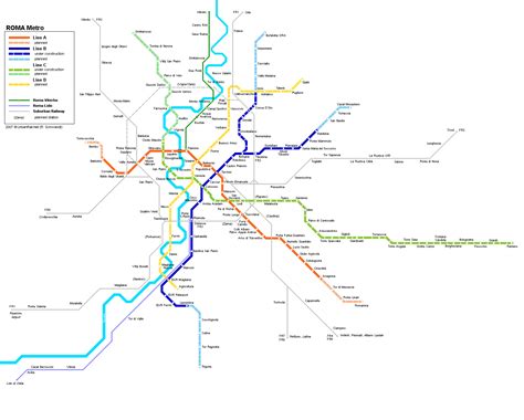 Large detailed metro map of Rome city. Rome city large detailed metro map | Vidiani.com | Maps ...