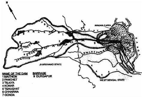 Map of Damodar River basin | Download Scientific Diagram