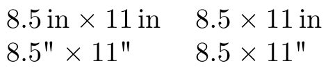 typography - Typesetting with Inch Symbols and Sizes in Inches - TeX ...
