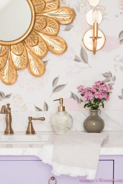 Winter’s Gorgeous Floral Wallpaper Bathroom Reveal! - Addison's Wonderland