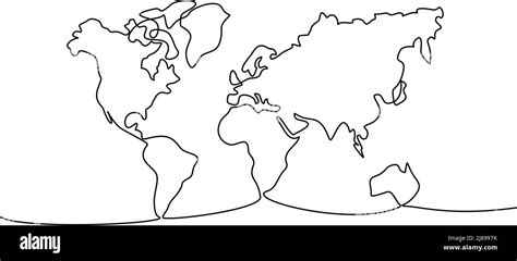 How To Draw A Map Of The World - Cornerpay28