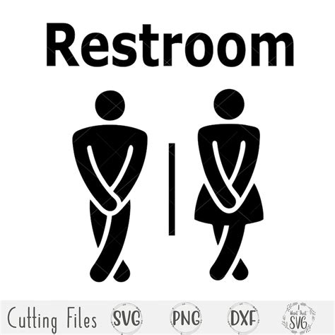 Restroom Svg Restroom Sign Svg Bathroom Svg Funny | Etsy