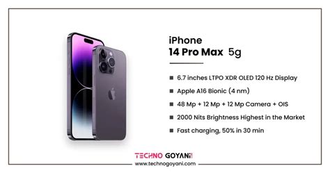 Apple IPhone 14 Pro Max Features And Specifications - Techno Goyani