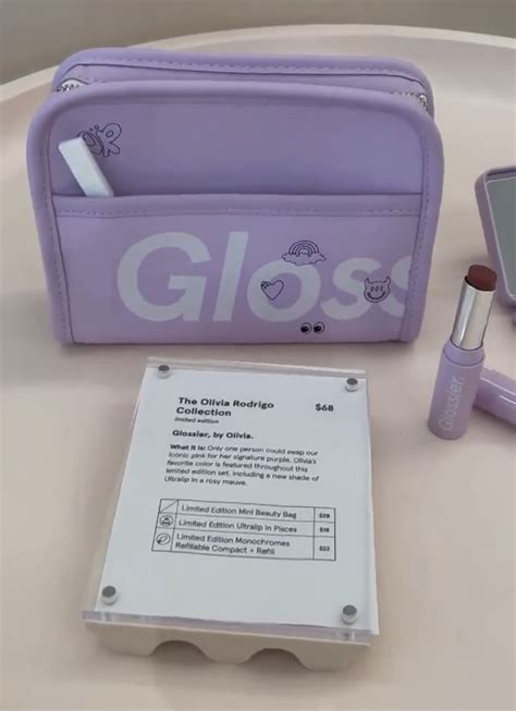 Olivia Rodrigo x Glossier | Glossier, Beauty bag, Glossier bag