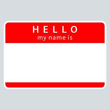 Cute Name Tag PNG Transparent, Cute Name Tags Illustration, Name Tag, Label, Identity PNG Image ...