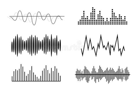 Sound Waves, Volume Diagrams. Noise Level Charts, Radio Waves Stock Vector - Illustration of ...