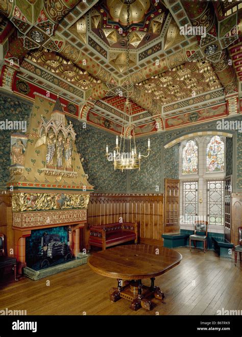 Cardiff Castle Dining Room Stock Photo - Alamy