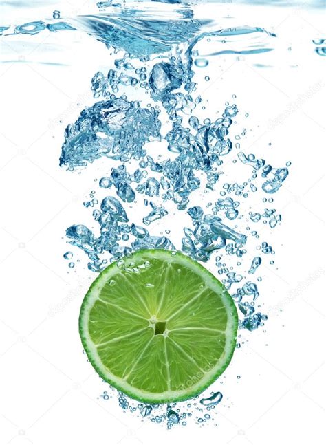 Lime slice in a water — Stock Photo © Alexstar #1295996