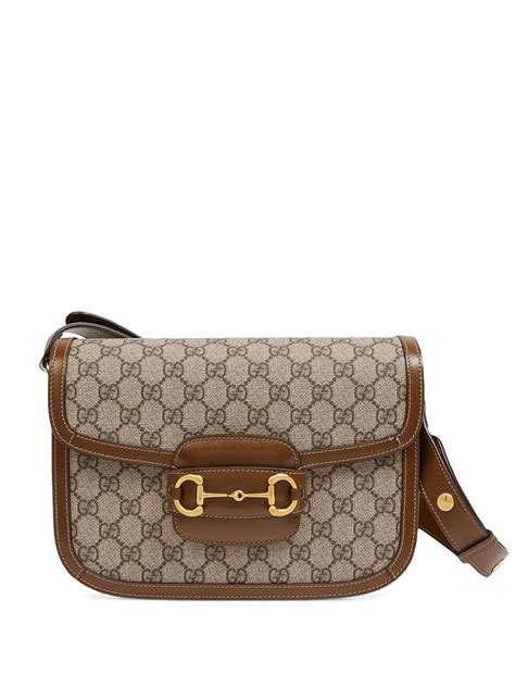 Gucci 1955 Horsebit Shoulder Bag In Brown | ModeSens