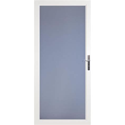 LARSON Secure Elegance White Full-View Aluminum Storm Door (Common: 36 ...