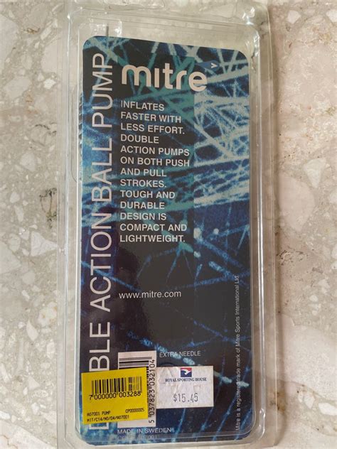 Mitre Ball Pump (double action), Sports Equipment, Other Sports Equipment and Supplies on Carousell