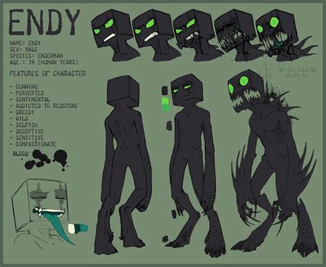 Endy OC ref sheet by LiLaiRa Minecraft Images, Minecraft Drawings ...