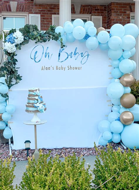 Oh Baby Backdrop | Gender Neutral Baby Shower Banner | Neutral baby shower banner, Gender ...