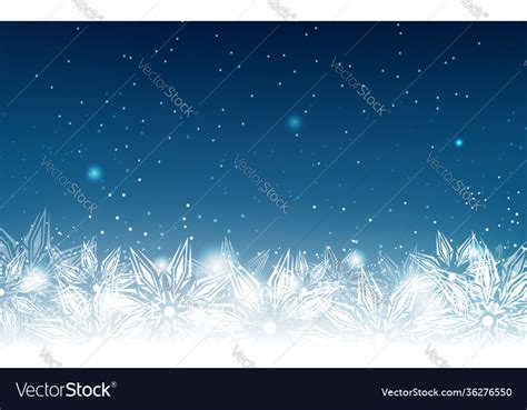 Snowflakes winter holiday elegant abstract Vector Image