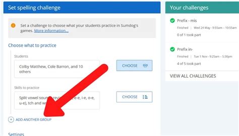 How do I use Sumdog spelling challenges?