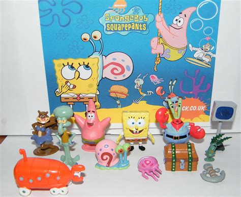 Buy Spongebob and Friends Mini Toy Figure Playset of 12 with Mr. Krabs, Computer Wife Karen ...