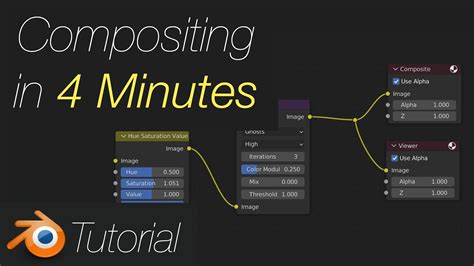Blender Beginnner Tutorial: Compositing in 4 minutes - YouTube