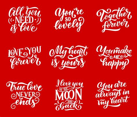 Love quotes vector lettering calligraphy 16138444 Vector Art at Vecteezy