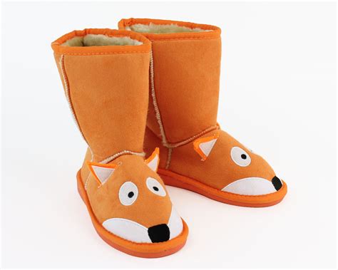 Kids Toasty Toez Fox Slippers | Kids Fox Boot Slippers