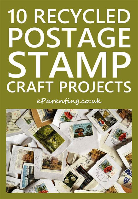 Recycled Postage Stamp Craft Project Ideas