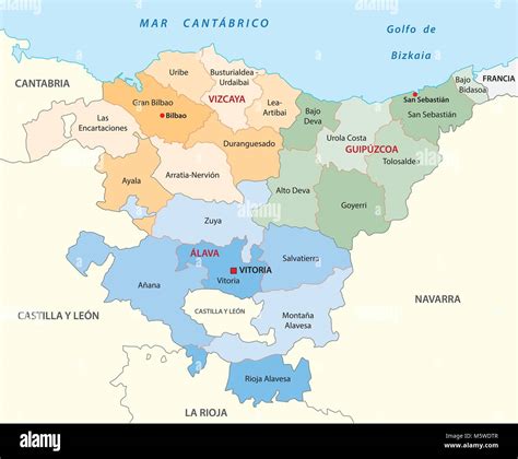 Basque country map hi-res stock photography and images - Alamy