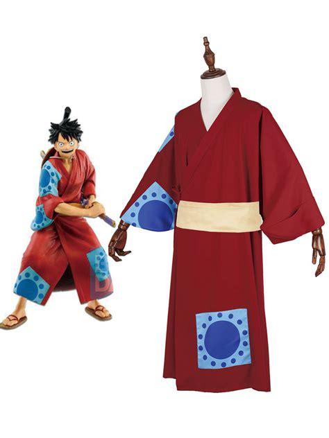 One Piece Monkey Luffy Cosplay Costume Kimono Robe Full Suit | ubicaciondepersonas.cdmx.gob.mx