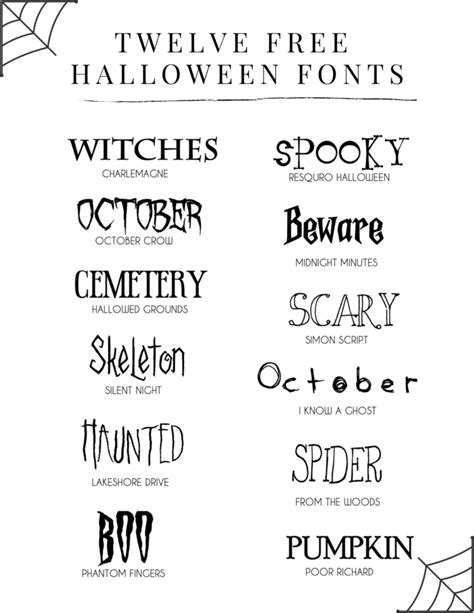 12 Free Halloween Fonts