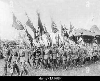 The German Reichskriegsflagge (imperial war flag) over the old Fort Fouras on the western ...