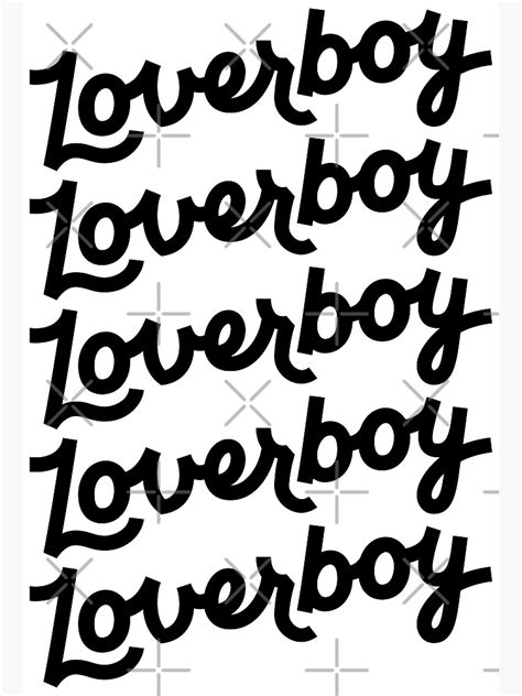 "Loverboy Merch Lover Boy Logo" Poster for Sale by BenizMass | Redbubble