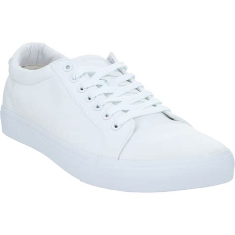 B Collection Men's Lace Up Canvas Shoes - White | BIG W