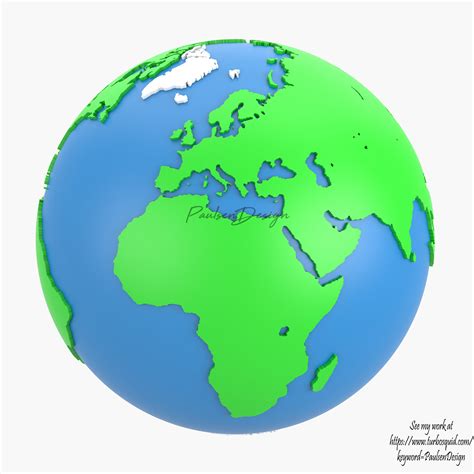 ArtStation - Earth 3d map