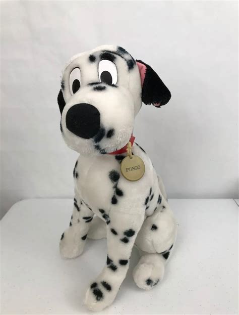 Vintage Stuffed Pongo 101 Dalmatians Dog Disney White Black | Etsy