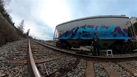 Freight Train Graffiti With KEYES - System Boys