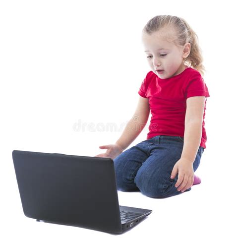 Child at the computer stock image. Image of learn, education - 48113335