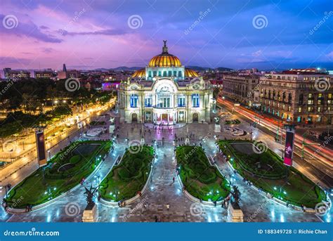 Palacio De Bellas Artes, Palace of Fine Arts, Mexico City Editorial Stock Photo - Image of ...