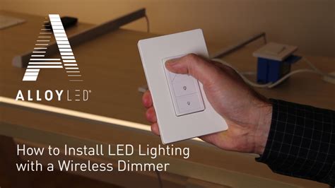 How to Install LED Lighting with a Wireless Dimmer - YouTube