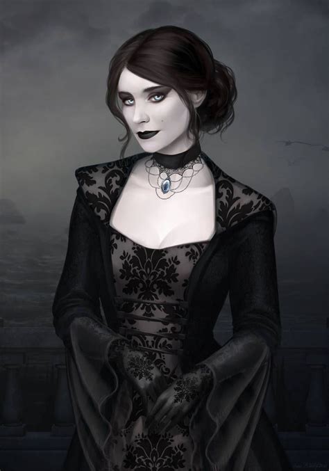 Shy vampire (Commission) by LenaBwolf on DeviantArt | Vampire art, Female vampire, Vampire