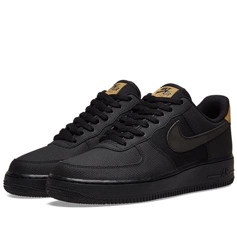 Nike Air Force 1 '07 Black & Metallic Gold | END. (US)