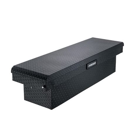 Husky 71.36 in. Matte Black Aluminum Full Size Crossbed Truck Tool Box 102100-53-01 - The Home Depot