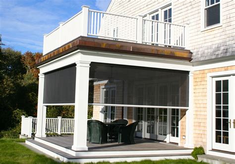 Retractable Screens - Unique Traditional Porch Design by Shade And Shutter Systems, Inc | Houzz