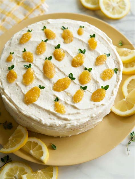 Lemon Thyme Cake - Lemon Layer Cake recipe - Spoon Fork Bacon