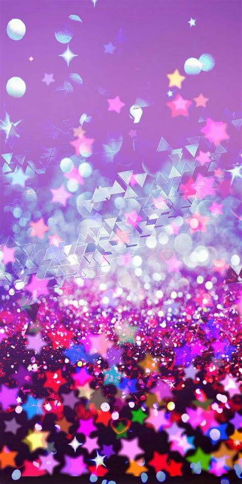 Purple Sparkles, bright, glitter, pink, stars, HD phone wallpaper | Peakpx