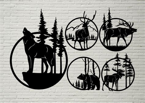 SVG for cricut dxf files for plasma deer svg elk dxf wolf svg files for ...