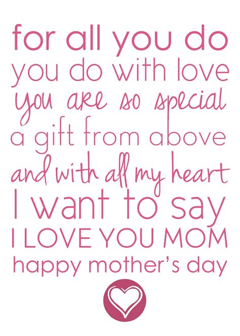 Happy Mothers Day Printables