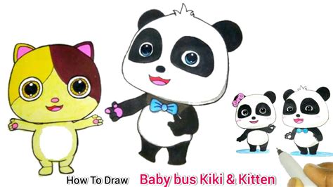 Bébé Bus Kiki et Mimi | Comment dessiner + colorier Baby Bus Kiki et Mimi Eaay