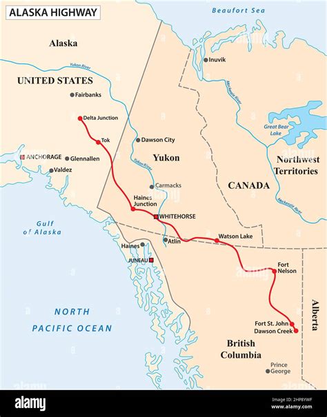 Alaska Highway Map