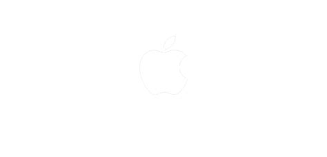 White Transparent Apple Logo - LogoDix