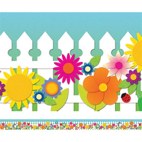 Spring Garden Spotlight Border - EP-547R | Edupress | Classroom Decorations