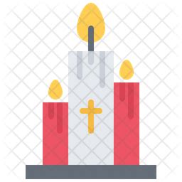 Prayer Candle Icon - Download in Flat Style