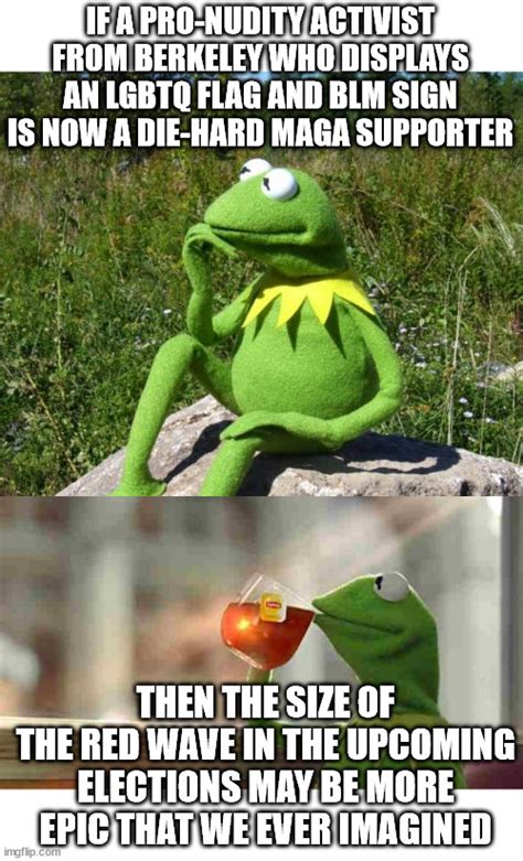 Kermit The Frog Meme Drinking Tea